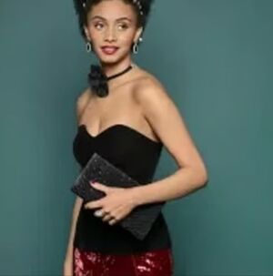 Johnny Wujek for JCPenney Black Velvet Sweetheart Neck Corset Top – Size 5 – NWT